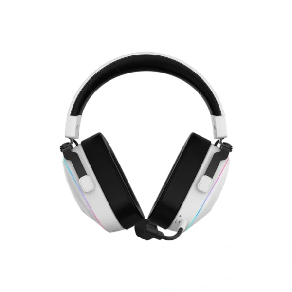 Diadema Balam Rush AEON EXPERT HS1100 - Inalámbrico, Alámbrico, Bluetooth 5.3, Sonido 7.1, Micrófono Desmontable - Blanco - Image 5