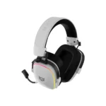 Diadema Balam Rush AEON EXPERT HS1100 - Inalámbrico, Alámbrico, Bluetooth 5.3, Sonido 7.1, Micrófono Desmontable - Blanco - Image 3