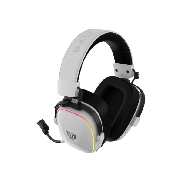 Diadema Balam Rush AEON EXPERT HS1100 - Inalámbrico, Alámbrico, Bluetooth 5.3, Sonido 7.1, Micrófono Desmontable - Blanco - Image 3