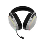 Diadema Balam Rush AEON EXPERT HS1100 - Inalámbrico, Alámbrico, Bluetooth 5.3, Sonido 7.1, Micrófono Desmontable - Blanco - Image 4