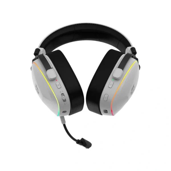 Diadema Balam Rush AEON EXPERT HS1100 - Inalámbrico, Alámbrico, Bluetooth 5.3, Sonido 7.1, Micrófono Desmontable - Blanco - Image 4