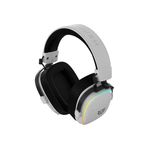 Diadema Balam Rush AEON EXPERT HS1100 - Inalámbrico, Alámbrico, Bluetooth 5.3, Sonido 7.1, Micrófono Desmontable - Blanco - Image 6