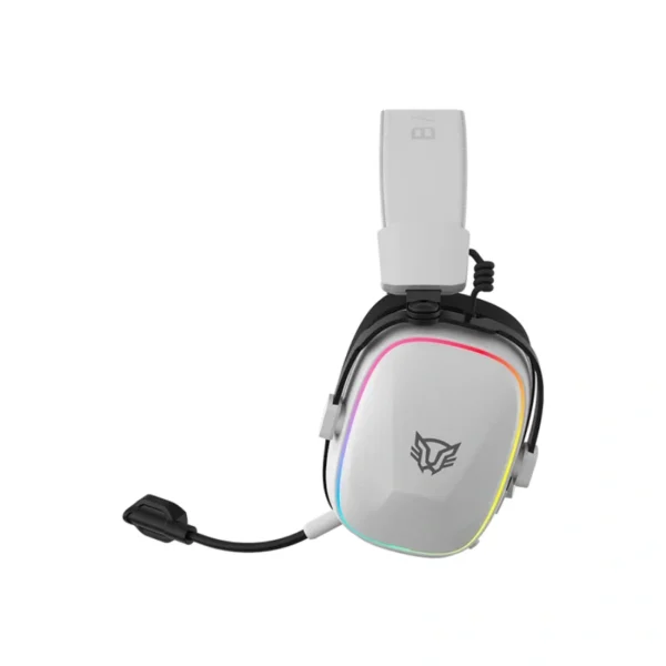 Diadema Balam Rush AEON EXPERT HS1100 - Inalámbrico, Alámbrico, Bluetooth 5.3, Sonido 7.1, Micrófono Desmontable - Blanco - Image 7