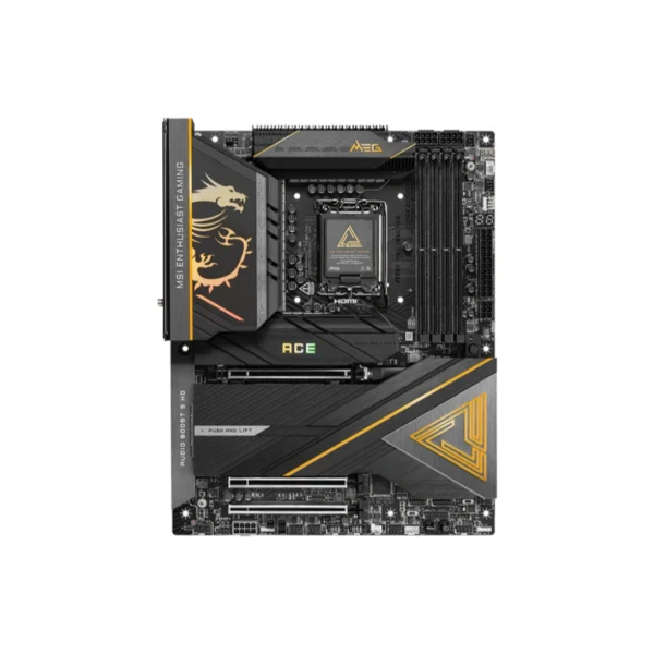 Tarjeta Madre MSI MEG Z890 ACE - Socket 1851, 256GB X4 DDR5 9200Mhz, Hdmi, Dp, M.2 PCIe 5.0, USB 3.2, 2.0, Wi-Fi 7, Bluetooth - ATX - Image 2
