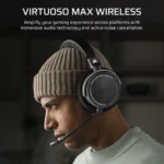 Diademas CORSAIR VIRTUOSO MAX WIRELESS – Inalámbrico, Bluetooth Receptor USB, Cancelación de ruido, PC, Mac, Ps5, Ps4 - Negro - Image 3