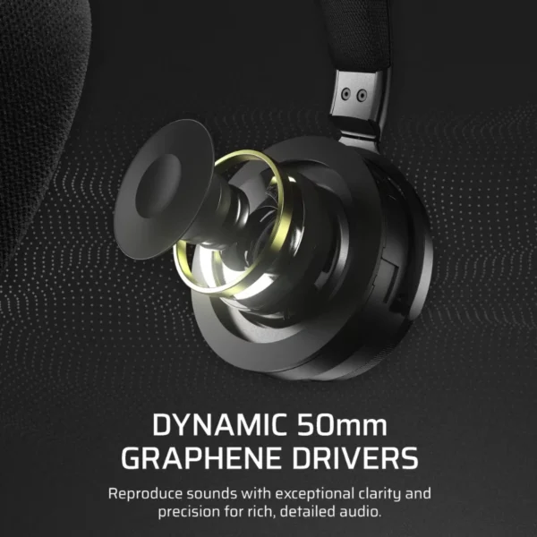 Diademas CORSAIR VIRTUOSO MAX WIRELESS – Inalámbrico, Bluetooth Receptor USB, Cancelación de ruido, PC, Mac, Ps5, Ps4 - Negro - Image 4