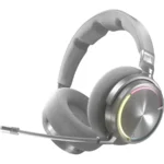 Diademas CORSAIR VIRTUOSO MAX WIRELESS – Inalámbrico, Bluetooth Receptor USB, Cancelación de ruido,  PC, Mac, Ps5, Ps4 - Plata