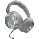 Diademas CORSAIR VIRTUOSO MAX WIRELESS – Inalámbrico, Bluetooth Receptor USB, Cancelación de ruido,  PC, Mac, Ps5, Ps4 - Plata - Image 2