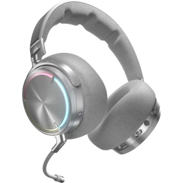 Diademas CORSAIR VIRTUOSO MAX WIRELESS – Inalámbrico, Bluetooth Receptor USB, Cancelación de ruido,  PC, Mac, Ps5, Ps4 - Plata - Image 2