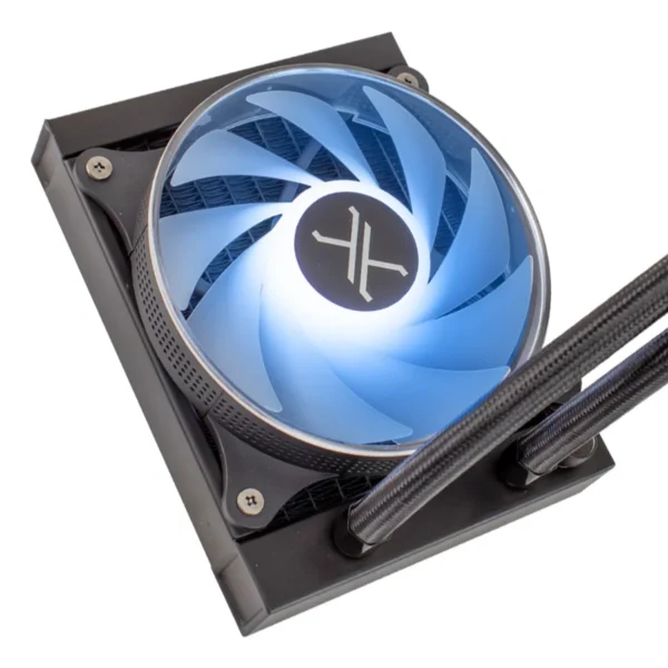Enfriamiento Liquido REDONDO XZEAL TYPHOON-X 120 ARGB – 120MM, 800-2200 RPM, 75.89 CFM / 33.5 dBA, 3Pin 5V - Negro - Image 2