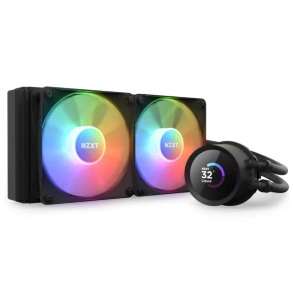 Enfriamiento Liquido NZXT KRAKEN 240 RGB – 240MM, 500-1800RPM, 78.86 CFM, 33,88 dBA, 4Pin 12V - Negro - Image 1
