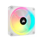 Kit De 3 Ventiladores CORSAIR ICUE LINK QX120 RGB - 3 Fan De 120mm, 400 - 2400 Rpm, 63.1 CFM, 37 dBA, Domo Magnético - Blanco - Image 2
