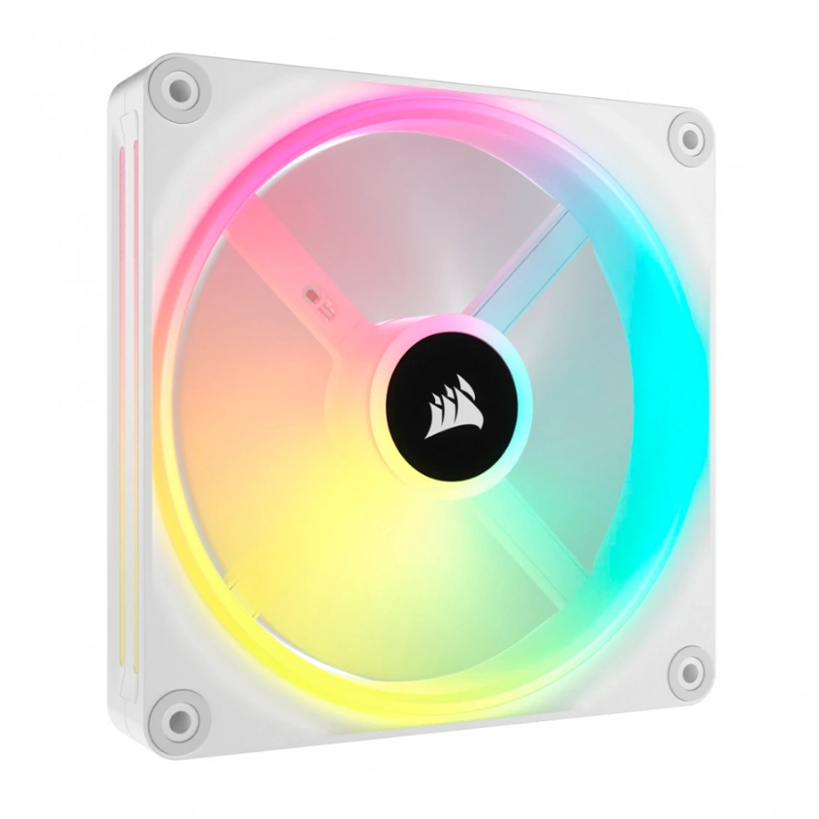 3b19679d628bf8e7359e6942ae93a658 Ventilador De Expansión CORSAIR ICUE LINK QX120 RGB - 120mm, 400 - 2400 Rpm, 63.1 CFM, 37 dBA, Domo Magnético - Blanco - Image 1