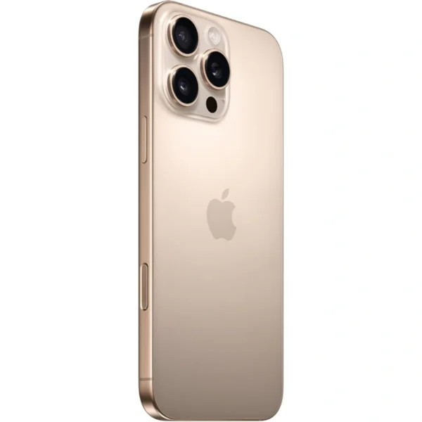 IPHONE 16 PRO MAX APPLE – 6.9”, iOS 18, Chip A18 Pro, CPU 6 núcleos GPU, 16 núcleos Neural, Alm. 256GB, Cámara 12MP/48MP/48MP - Titanio Del Desierto - Image 2