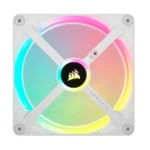 Ventilador De Expansión CORSAIR ICUE LINK QX120 RGB - 120mm, 400 - 2400 Rpm, 63.1 CFM, 37 dBA, Domo Magnético - Blanco - Image 3