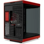 Gabinete HYTE Y70 Edicion Estandar – ATX Mid Tower, Cristal Templado, Cable Ryser PCIE 4.0 X 16, USB 3.2 - Negro Con Rojo - Image 3
