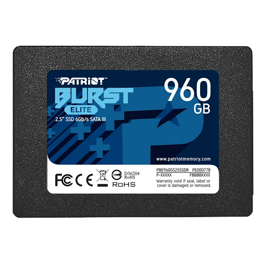 7f7d7cfc14bdd215bc81c1c3c8b19844 Unidad SSD Patriot Burst / 960GB / 2.5" / SATA III / 7MM / 3D Nand / Lectura 560MB/S, Escritura 540MB/S - Image 1