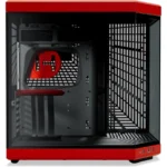 Gabinete HYTE Y70 Edicion Estandar – ATX Mid Tower, Cristal Templado, Cable Ryser PCIE 4.0 X 16, USB 3.2 - Negro Con Rojo - Image 4