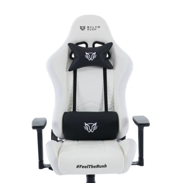 Silla Gamer Balam Rush Lightning Rush V2 Frost - Tela-Nylon, Espuma Moldeada, Soporta Hasta 150 Kg, Blanco, Gas Clase 4, Brazo 3D, BR-940573 - Image 3