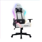 Silla Gamer Balam Rush Lightning Rush V2 Frost - Tela-Nylon, Espuma Moldeada, Soporta Hasta 150 Kg, Blanco, Gas Clase 4, Brazo 3D, BR-940573