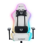 Silla Gamer Balam Rush Lightning Rush V2 Frost - Tela-Nylon, Espuma Moldeada, Soporta Hasta 150 Kg, Blanco, Gas Clase 4, Brazo 3D, BR-940573 - Image 2