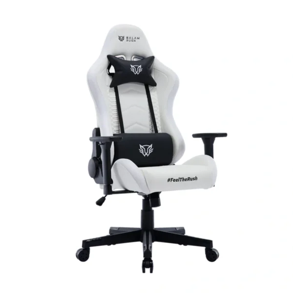 Silla Gamer Balam Rush Lightning Rush V2 Frost - Tela-Nylon, Espuma Moldeada, Soporta Hasta 150 Kg, Blanco, Gas Clase 4, Brazo 3D, BR-940573 - Image 8