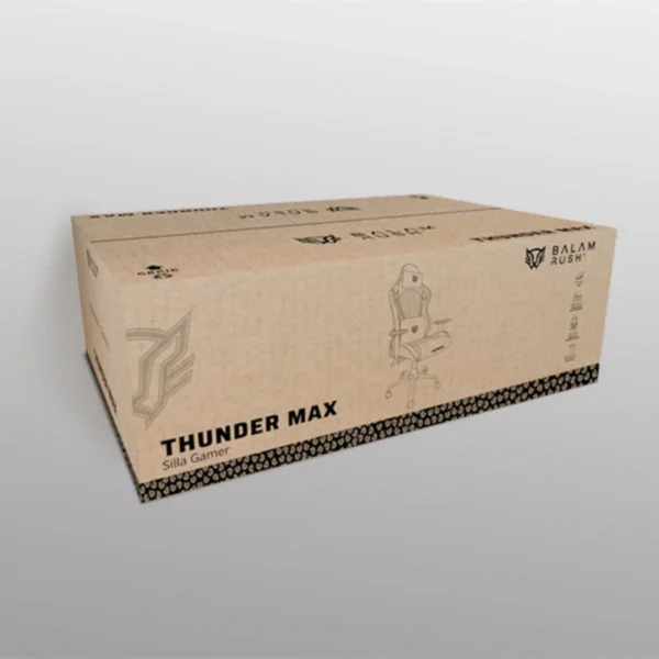 Silla Gamer Balam Rush Thunder Max V7 - Hasta 120kg, Reposabrazos 2D, Pistón Clase, PU + Tela + Espuma moldeada + Nylon, 180°, Negro - Image 4