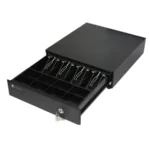 Cajón de Dinero STYLOS HOSTECH HT-300 - x4 Billetes, x8 Monedas, Cable Rj11, Acero, Con Llave, Negro - Image 2