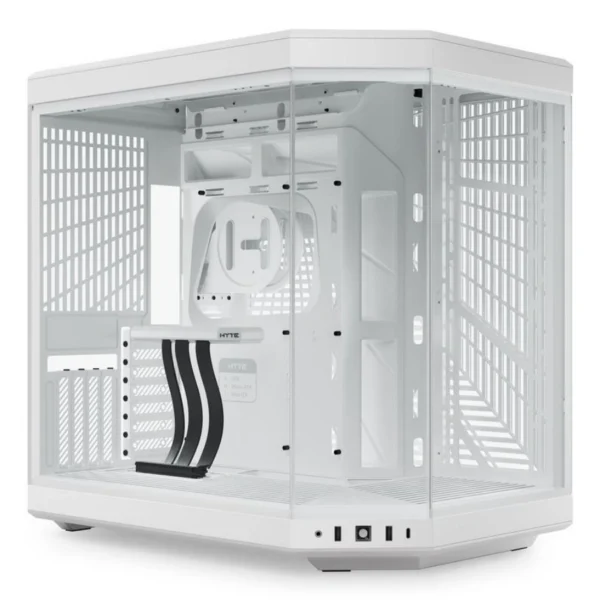 Gabinete HYTE Y70 Edicion Estandar – ATX Mid Tower, Cristal Templado, Cable Ryser PCIE 4.0 X 16, USB 3.2 - Blanco - Image 1