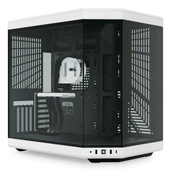 Gabinete HYTE Y70 Edicion Estandar – ATX Mid Tower, Cristal Templado, Cable Ryser PCIE 4.0 X 16, USB 3.2 - Negro Con Blanco - Image 1