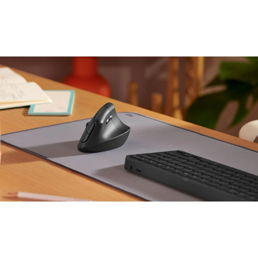 CP-LOGITECH-910-006467-f7d55c Mouse LOGITECH LIFT LEFT ERGONÓMICO – Inalámbrico, Receptor USB, Vertical, 1000 Dpi, 6 Botones - Color Grafito - Image 6
