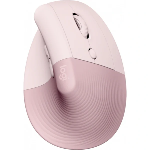 Mouse LOGITECH LIFT Ergonómico Vertical – 1000Dpi, 6 Botones, Inalámbrico, Bluetooth, Receptor USB, Rosa - Image 1