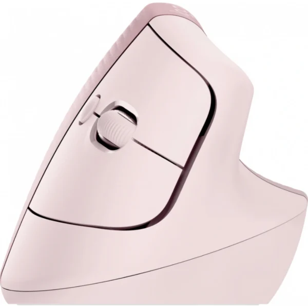 Mouse LOGITECH LIFT Ergonómico Vertical – 1000Dpi, 6 Botones, Inalámbrico, Bluetooth, Receptor USB, Rosa - Image 4