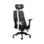 Silla Gamer Naceb X-one - Hasta 140kg, Respaldo Acolchado, Negro/Blanco - Image 9