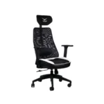 Silla Gamer Naceb X-one - Hasta 140kg, Respaldo Acolchado, Negro/Blanco - Image 5