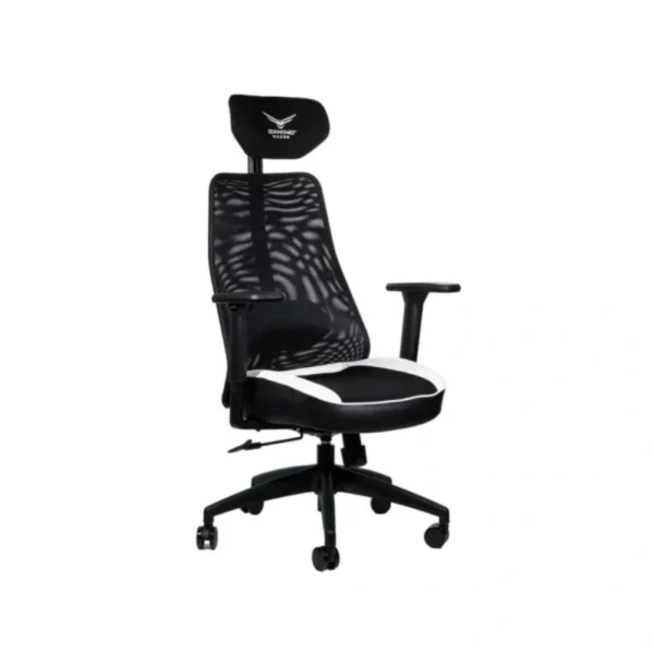 Silla Gamer Naceb X-one - Hasta 140kg, Respaldo Acolchado, Negro/Blanco - Image 5