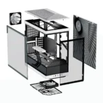 Gabinete HYTE Y40 - ATX Mid Tower, Cristal Templado Panorámico, 2 Vent. Incluidos, Cable Elevador PCIE 4.0 - Negro Con Blanco - Image 5