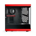 Gabinete HYTE Y40 - ATX Mid Tower, Cristal Templado Panorámico, 2 Vent. Incluidos, Cable Elevador PCIE 4.0 - Negro Con Rojo - Image 3