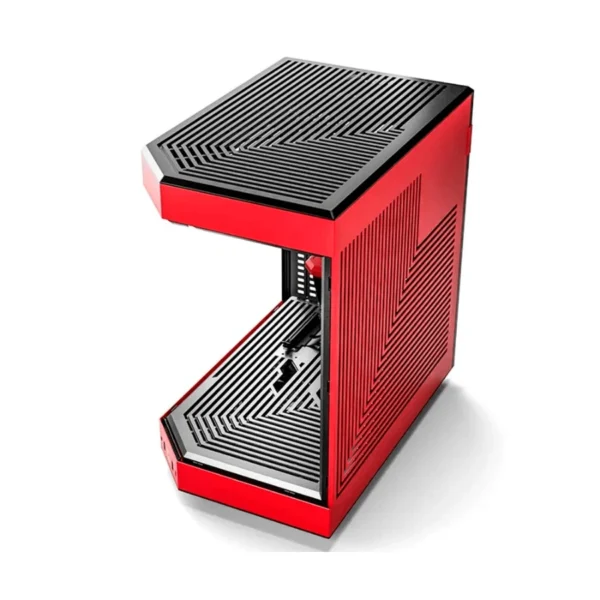Gabinete HYTE Y60 – ATX Mid Tower, 3 Ventiladores Incluidos, Cristal Templado Panorámico de Doble Cámara, Cable Elevador PCIE 4.0 – Negro Con Rojo - Image 7