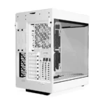 Gabinete HYTE Y60 – ATX Mid Tower, 3 Ventiladores Incluidos, Cristal Templado Panorámico de Doble Cámara, Cable Elevador PCIE 4.0 – Blanco - Image 5