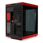 Gabinete HYTE Y70 LCD TOUCH INFINITE - Pantalla Táctil IPS Integrada De 2.5K, ATX Mid Tower, Doble Cámara, Sin Ventiladores – Negro Con Rojo - Image 4