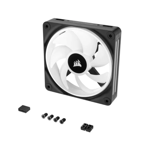 Ventilador De Expansión CORSAIR ICUE LINK QX140 RGB - 140mm, 400 - 2000 Rpm, 82.5 CFM, 37 dBA, Domo Magnético - Negro - Image 5