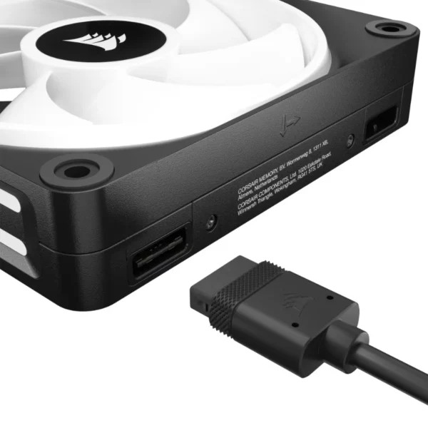 Ventilador De Expansión CORSAIR ICUE LINK QX140 RGB - 140mm, 400 - 2000 Rpm, 82.5 CFM, 37 dBA, Domo Magnético - Negro - Image 6