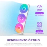 Unidad De 3 Ventiladores NZXT U360 - 360mm, 500 - 2,400 Rpm, 75.12 CFM, 30 dBA, 4 Pines, 3 Pines 5V - Negro - Image 5