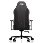 Silla Gamer VERTAGEAR Audi SL3800 - Marco de acero, Cuero PUC, Elevador De Gas Clase 4, Brazo 3D, Ergonómico, Blanco y Negro, Hasta 100kg - Image 3