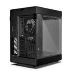 Gabinete HYTE Y60 – ATX Mid Tower, 3 Ventiladores Incluidos, Cristal Templado Panorámico de Doble Cámara, Cable Elevador PCIE 4.0 – Negro - Image 2