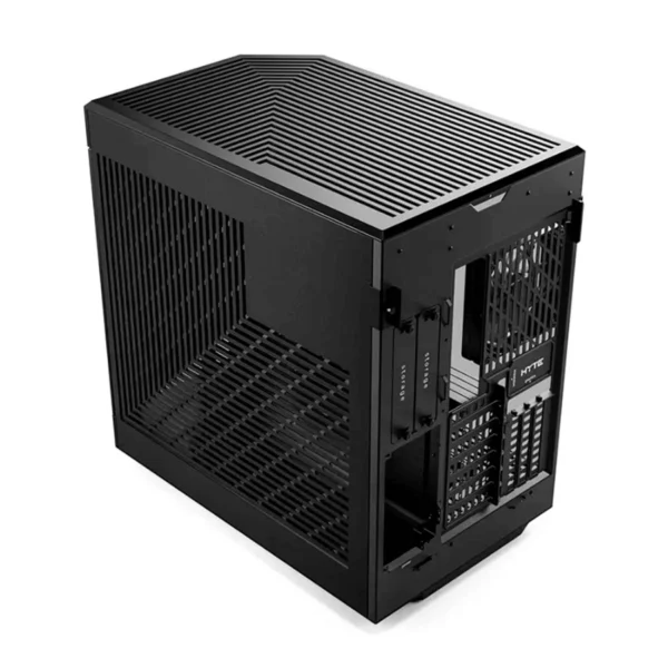 Gabinete HYTE Y60 – ATX Mid Tower, 3 Ventiladores Incluidos, Cristal Templado Panorámico de Doble Cámara, Cable Elevador PCIE 4.0 – Negro - Image 5