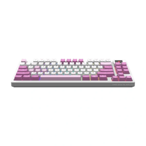 Teclado Gamer Mecánico MSI FORGE GK600 TKL - Inalámbrico Y Alámbrico, RGB, Compacto 65, Control Y Pantalla Intuitivos, Inglés, Violeta - Image 3