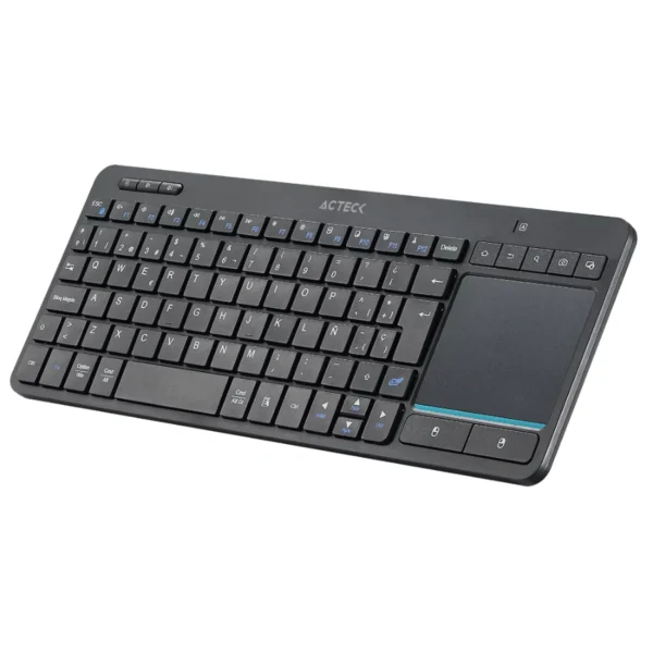 Teclado Multidispositivo Acteck Inspire Smart Ti707 - Multimedia, Touchpad, Smart Tv, RF Inalámbrico-Bluetooth, Negro - Image 3