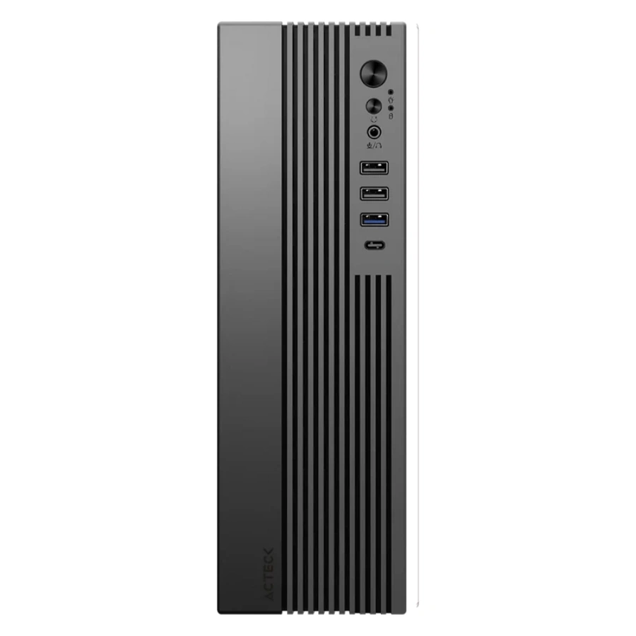 AC-943086_03 (1) Gabinete ACTECK Slim ONEX GS450 - Micro ATX, Lector de tarjetas SD, Fuente De Poder 500W, USB 2.0, USB 3.0, USB‑C 3.0, 1 Vent. Incluido - Color Negro - Image 1